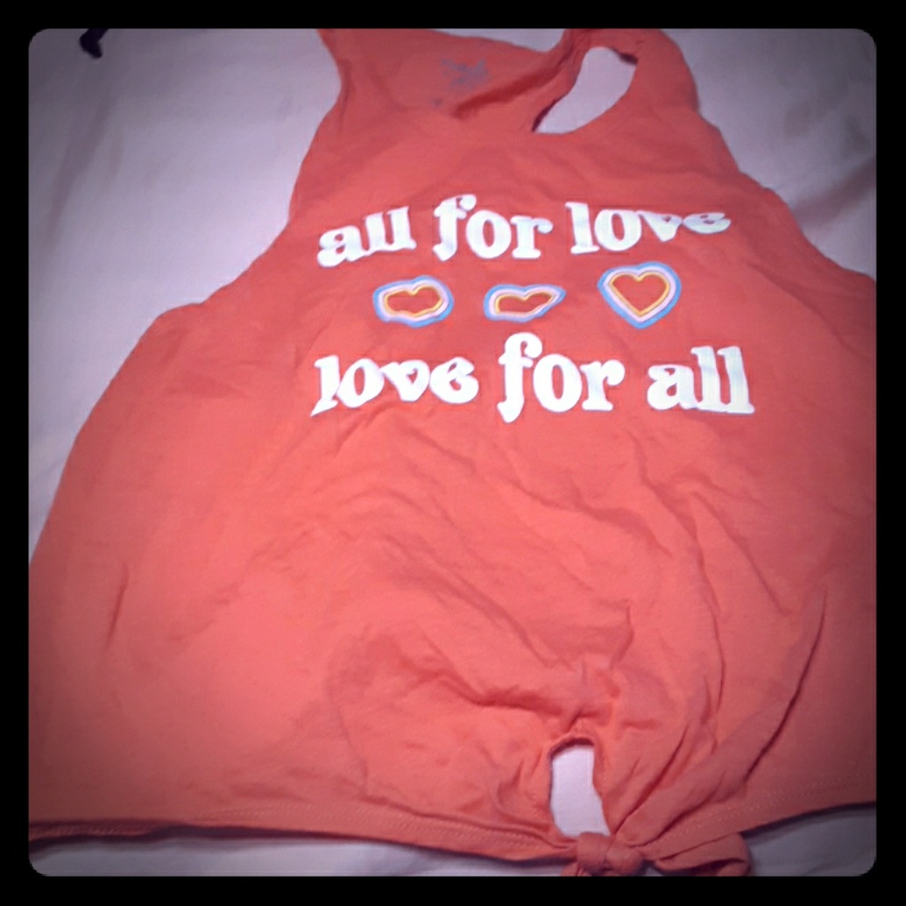 Tie up Coral Crop Top